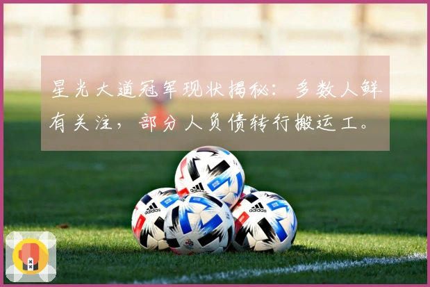 星光大道冠军现状揭秘：多数人鲜有关注，部分人负债转行搬运工。